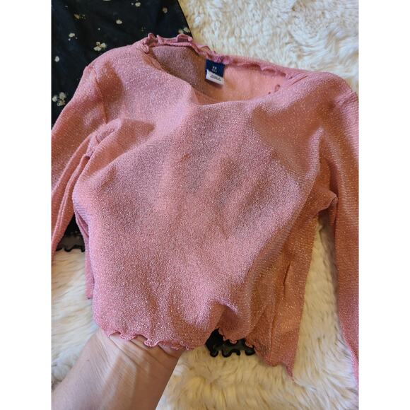 Girls Old Navy Sheer Mesh Long Sleeved Tops Lot Of 2 Size Xs 5 - Picture 7 of 7